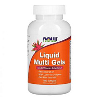 Liquid Multi Gels (жидкие мультивитамины) 180 капсул (NOW)