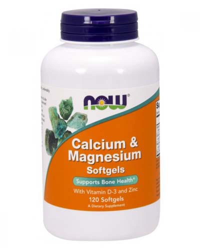 Calcium & Magnesium with Vitamin D-3 and Zinc120 softgel (NOW)