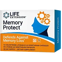 Memory Protect (Защита памяти) 12 Капсул Колостринина-Лития (CLI) 24 Капсулы лития (Li)(Life Extension)