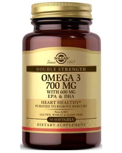 Double Strength Omega-3 700 mg Softgels 30 капс (Solgar)