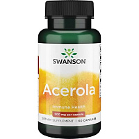 Acerola (Ацерола) 500 мг 60 капсул (Swanson) срок годности 07/2023