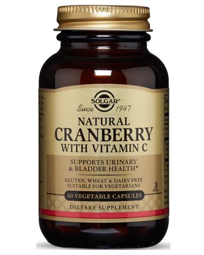 Natural Cranberry with Vitamin C Vegetable Caps 60 капс (Solgar)