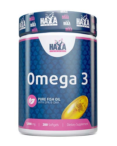 Omega 3 1000 mg 200 softgels (Haya labs)