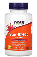 Sun-E 400 (витамин Е из подсолнечного масла) 400МЕ 120 softgels (NOW)