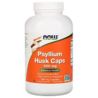 Psyllium Husk (Шелуха семян подорожника) 500 мг 500 капсул (NOW)