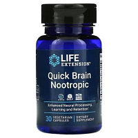 Quick Brain Nootropic 30 вег. капсул (Life Extension)