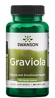 Graviola (Гравиола) 530 мг 60 капсул (Swanson)