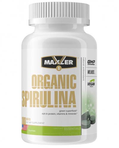 Organic Spirulina 500 мг 180 табл (Maxler)