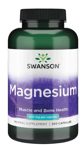 Magnesium (Магний) 200 мг 250 капс (Swanson)
