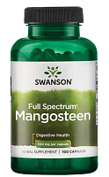 Full Spectrum Mangosteen (мангостин полного спектра) 500 мг 100 капсул (Swanson)