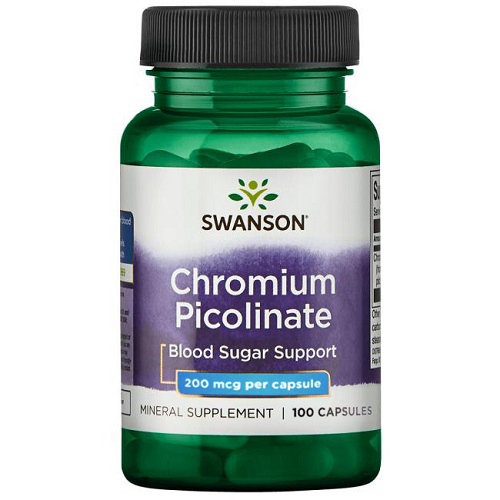 Chromium Picolinate (Пиколинат хрома) 200 мкг 100 капс (Swanson)
