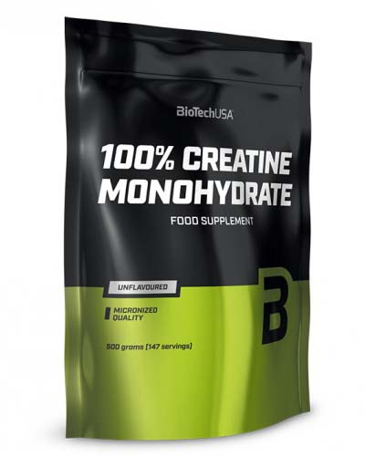 100% Creatine Monohydrate 500 гр пакет (BioTech)