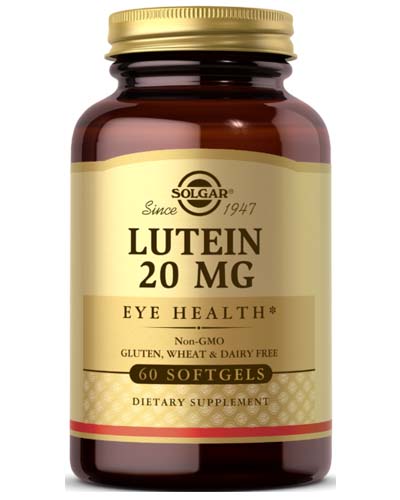 Lutein 20 mg Softgels 60 капс (Solgar)
