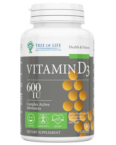 Vitamin D 600 ME 90 капс (Tree of Life)