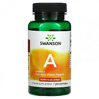 Vitamin A (Витамин А) 10000 МЕ 250 гелевых капсул (Swanson)