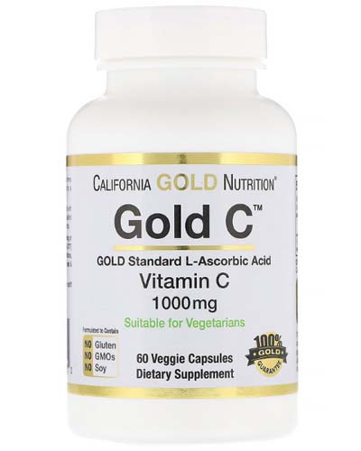 Vitamin C 1000 mg 60 капс (California Gold Nutrition)