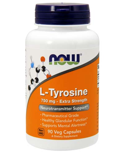 L-Tyrosine 750 мг 90 капс (NOW)