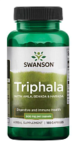 Triphala with Amla Behada & Harada (Трифала с амла, бехада и харада) 500 мг 100 капсул (Swanson)