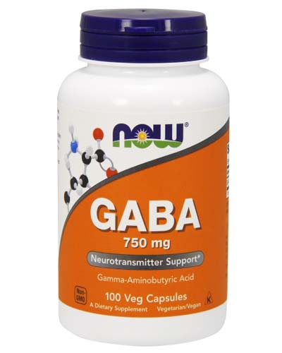 GABA 750 мг 100 капс (NOW)