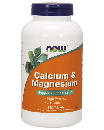 Magnesium & Calcium 250 табл (NOW)