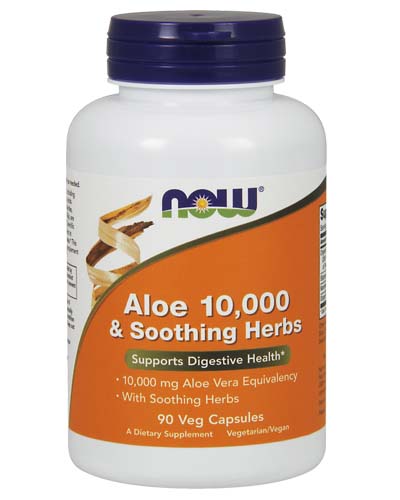 Aloe Vera 10 000 mg & Soothing Herbs 90 капс (NOW)