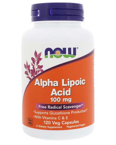 Alpha Lipoic Acid 100 мг 120 капс (NOW)