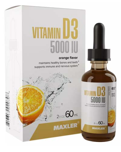 Vitamin D3 5000 IU 60 мл (Maxler)