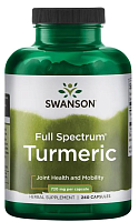 Full Spectrum Turmeric (полный спектр куркумы) 720 мг 240 капсул (Swanson)
