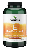 Vitamin E Mixed Tocopherols (витамином Е смешанные токоферолы) 400 МЕ 250 гелевых капсул (Swanson)