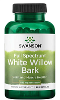 Full Spectrum White Willow Bark (Кора белой ивы полного спектра) 400 мг 90 капсул (Swanson)