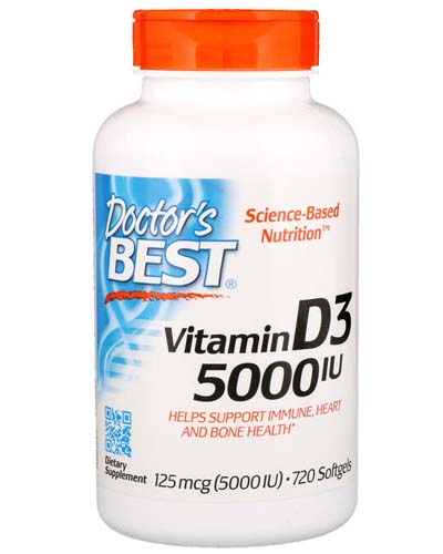 Best Vitamin D-3 5000 МЕ 720 капс (Doctor's Best)