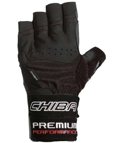 Перчатки мужские Premium Wristguard чёрный 42126 (Chiba)