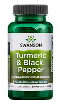 Turmeric & Black Pepper (куркума и черный перец) 60 капсул (Swanson)