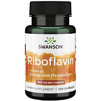 Riboflavin Vitamin B2 (Витамин B-2 Рибофлавин) 100 мг 100 капсул (Swanson)