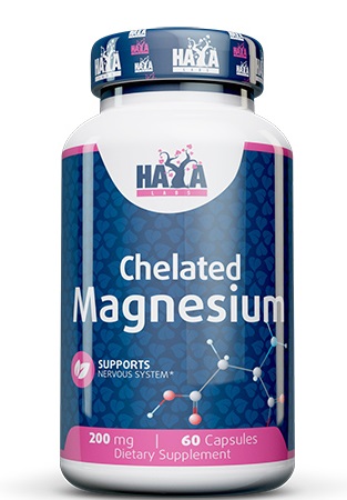 Chelated Magnesium (Хелатированный Магний) 200 мг 60 капс (Haya labs)