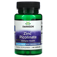 Zinc Picolinate Immune Health (Пиколинат цинка) 22 мг 60 капсул (Swanson)