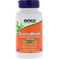 CurcuBrain (Когнитивная поддержка) 400 мг 50 капсул (NOW)
