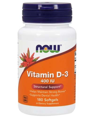 Vitamin D-3 400 ME 180 капс (NOW)