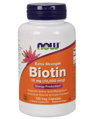 Biotin 10 mg (10 000 mcg) 120 капс (NOW)