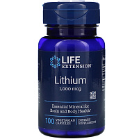 Lithium (Литий) 1000 мкг 100 вег. капсул (Life Extension)