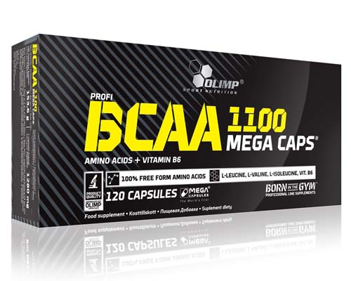 BCAA Mega caps 1100 120 капс (Olimp)