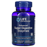 Enhanced Super Digestive Enzymes (усовершенствованная смесь пищеварительных ферментов) 60 капсул (Life Extension)