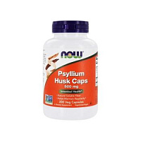 Psyllium Husk (Шелуха семян подорожника) 500 мг 200 капсул (NOW)