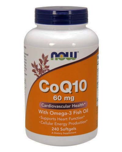 CoQ10 60 мг Omega-3 Fish Oil 240 капс (NOW)