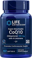 Super-Absorbable CoQ10 (Ubiquinone) with d-Limonene (Сверхусваиваемый CoQ10 (убихинон) с d-Лимонином) 100 мг 60 капсул (Life Extension)