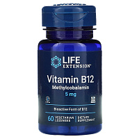 Methylcobalamin (витамин B12 метилкобаламин) 5 мг 60 пастилок (Life Extension)