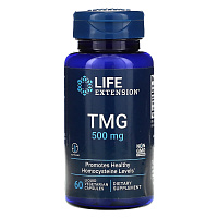 TMG (триметилглицин) 500 мг 60 вег. капсул с жидким содержимым (Life Extension)