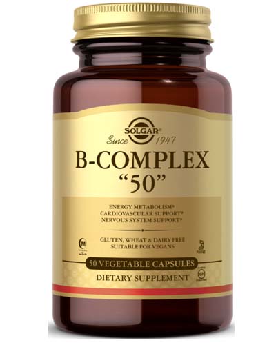 B-Complex 50 Vegetable Caps 50 капс (Solgar)