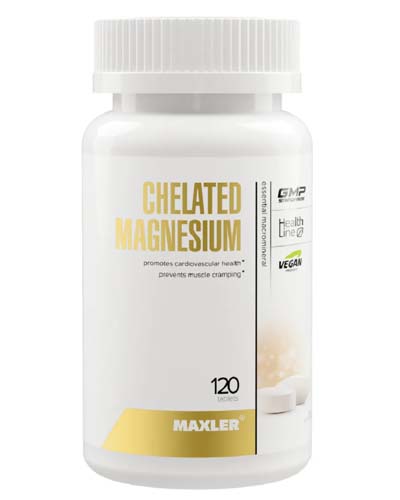 Chelated Magnesium (Bisglycinate Chelate form) 120 табл (Maxler)