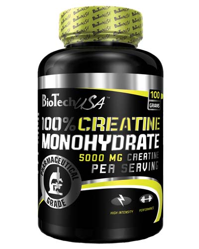 100% Creatine Monohydrate 100 гр (BioTech)